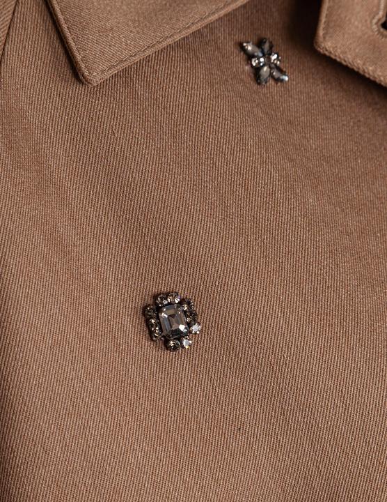 Immagine prodotto Golden Goose cotton trench with crystal stones applied (38)