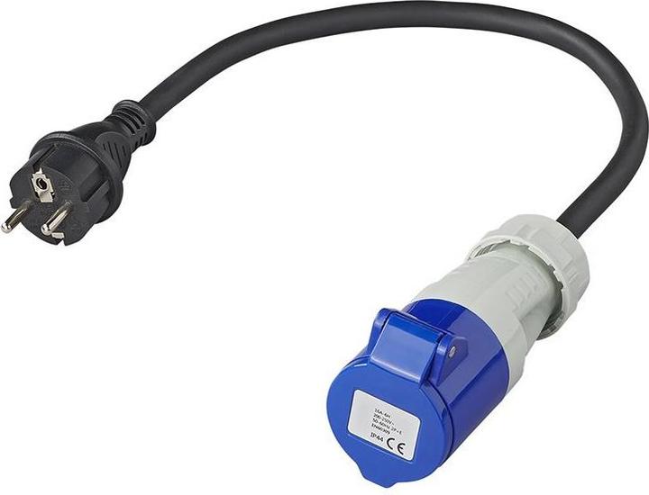 ProPlus Adapterkabel 40cm 3x2,5mm² von Schuko Stecker nach CEE