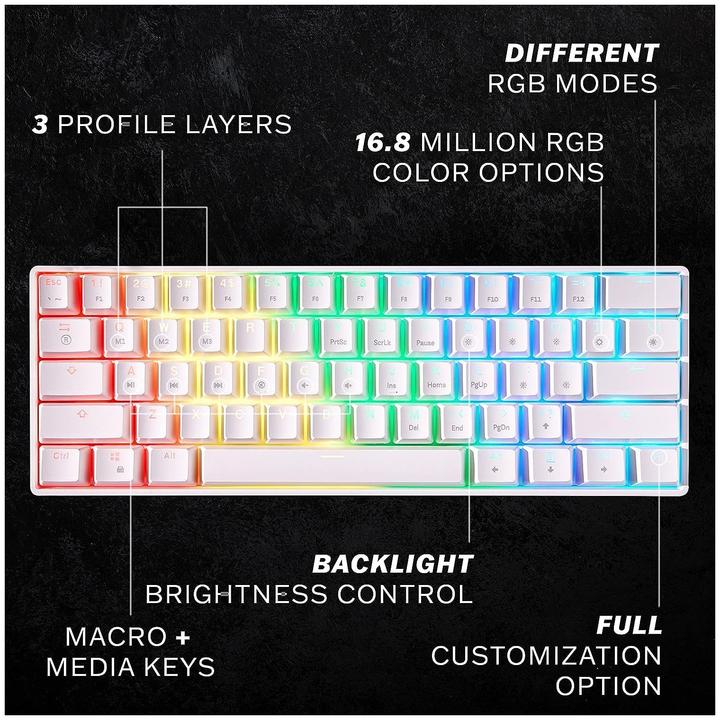 Image du produit HK Gaming GK61 (US, Filaire)