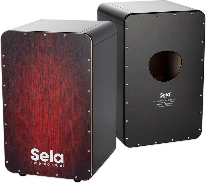 Actual product image Sela Ca Black - Red Dragon (Cajon)