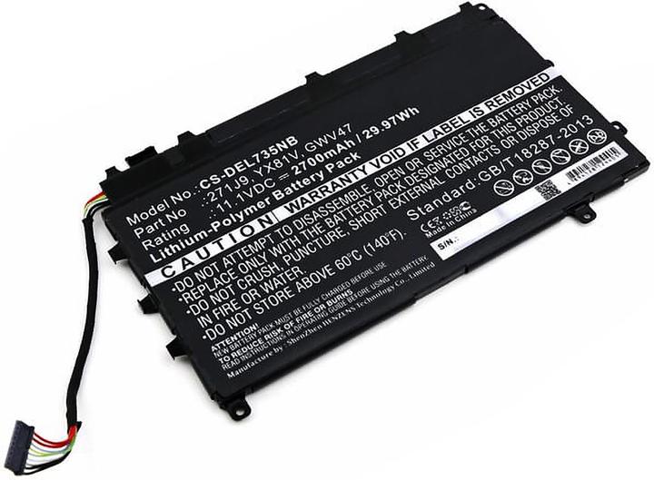 Immagine prodotto AGI Batteria compatibile con Dell Latitude 7350 - Batteria - 2.700 mAh (1 Celle, 2700 mAh)