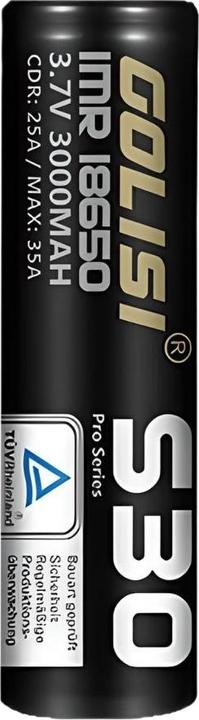 Actual product image Golisi S30 18650 battery (1 pcs., 18650, 3000 mAh)