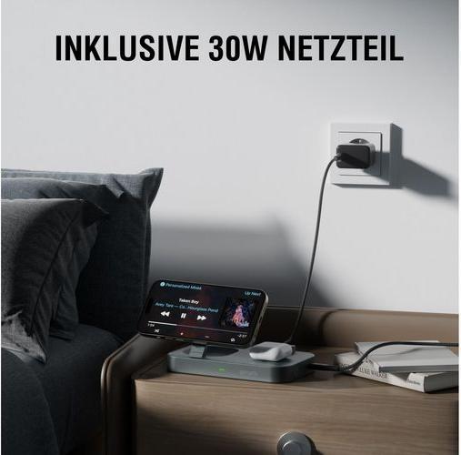 Produktbild 4smarts Qi2 Ladestation Trident (25 W)