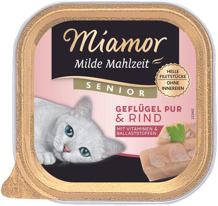Produktbild Miamor Milde Mahlzeit Senior Geflügel Pur & Rind (Adult, 1 Stk., 100 g)
