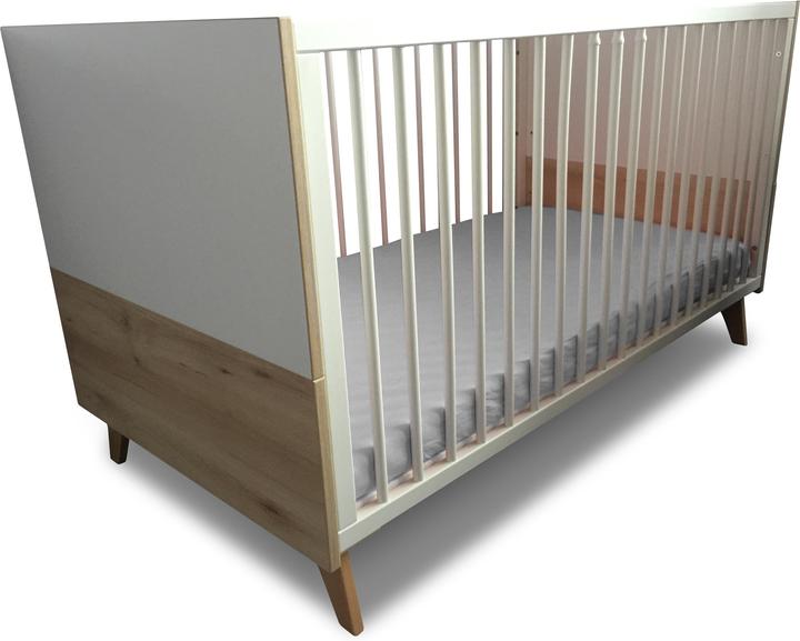 Aspero Kinderspannbettlaken aus Bio-Baumwolle RIGA (60 x 120 x 14 cm)