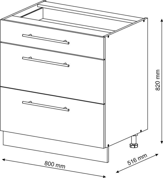 Actual product image Vicco Küchenunterschrank Fame-Line
