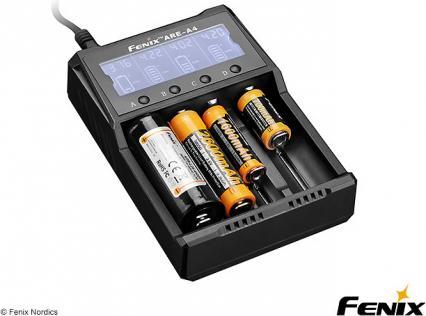 Produktbild Fenix Ladegerät ARE-A4 (1 Stk., 14500, 16340, 18650, 26650, AAA, AA, Akku)