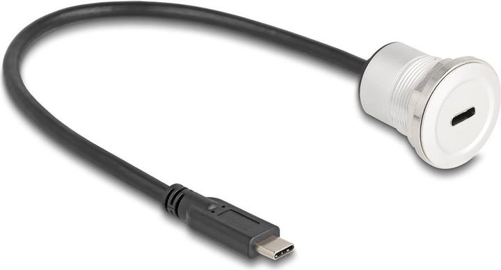 Produktbild Delock USB 10 Gbps Type-C Einbaubuchse mit Kabelpeitsche Ste (0.30 m)