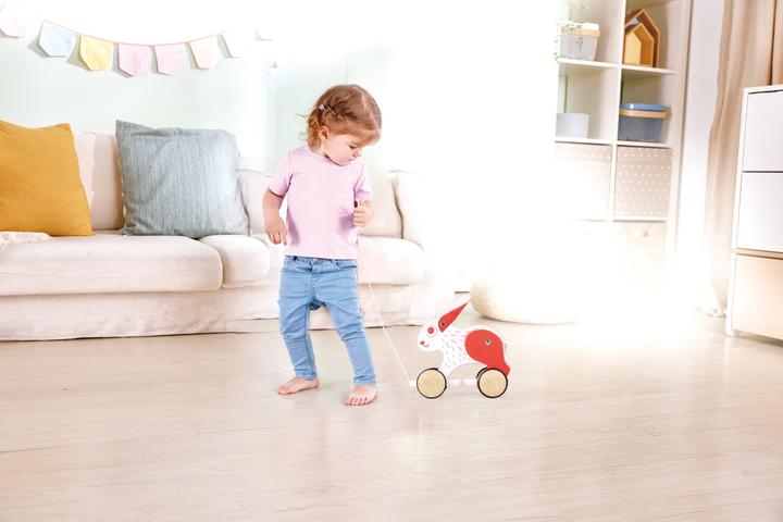 Actual product image Hape Pull-along bunny