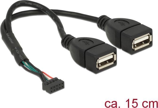 Produktbild Delock USB-Kabel intern auf extern (0.20 m)