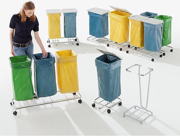 Produktbild kaiserkraft Wertstoff-Müllsackständer ohne Deckel (120 l)