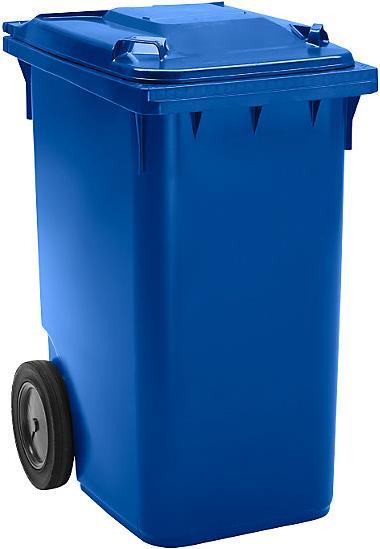Actual product image kaiserkraft Large plastic waste garbage can, according to DIN EN 840 (360 l)