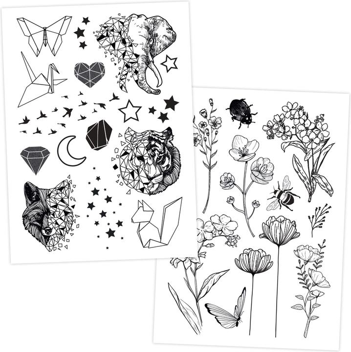 Actual product image Papierdrachen 100 Kindertattoos