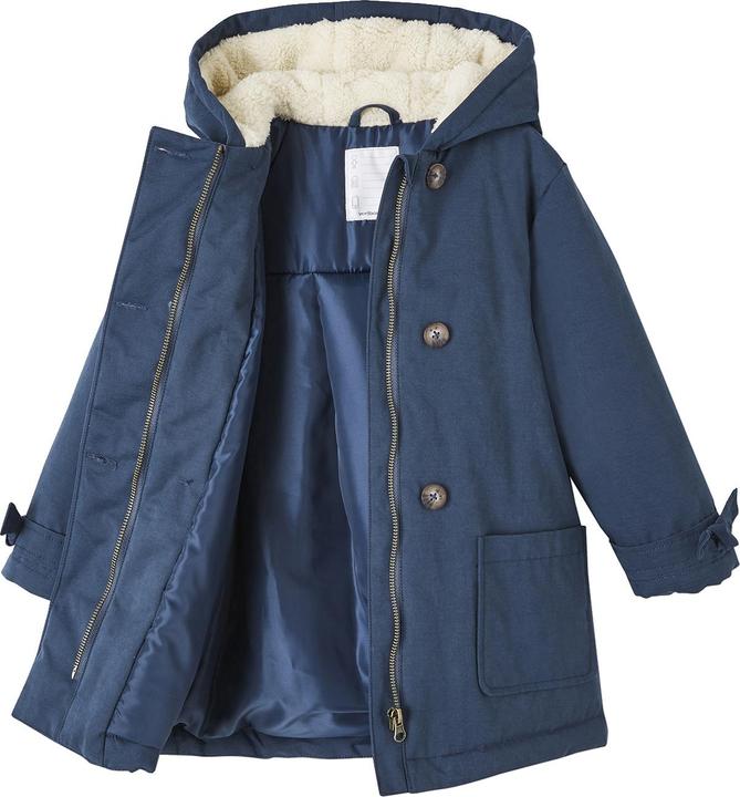 Actual product image Vertbaudet Girls' winter jacket with hood, recycled polyester padding (92)