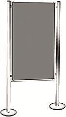 Actual product image Magnetoplan Presentation wall set (134.5 x 180 cm)