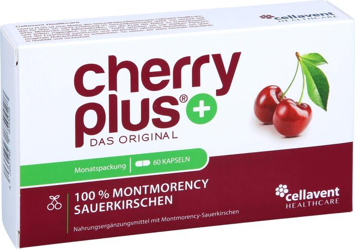 Produktbild cherry plus Sauerkirsch Kapseln Kaps (60 Stück, Kapseln)