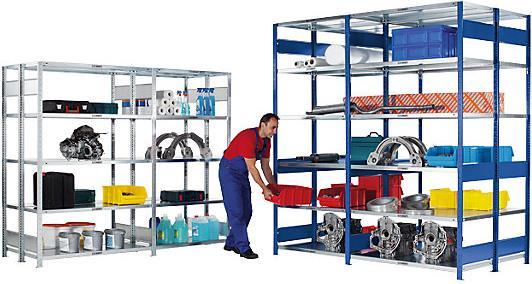 Image du produit eurokraft pro étagères sans boulons, double rangée
