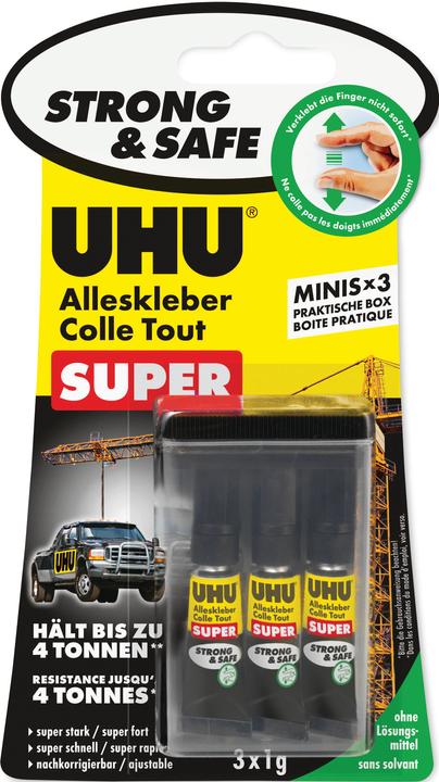 Produktbild UHU Alleskleber Strong+Safe Mini (1 g, 1000 ml)