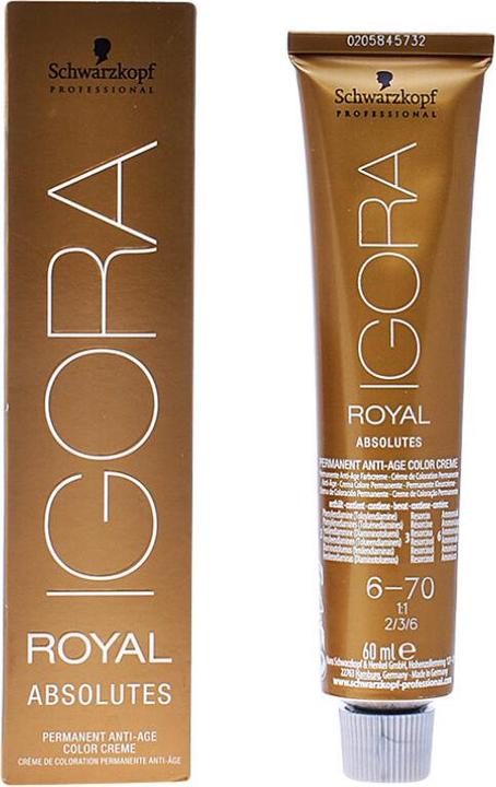 Produktbild Schwarzkopf Professional Igora Royal Absolutes Age Blend (6-70 Dunkelblond Kupfer Natur)