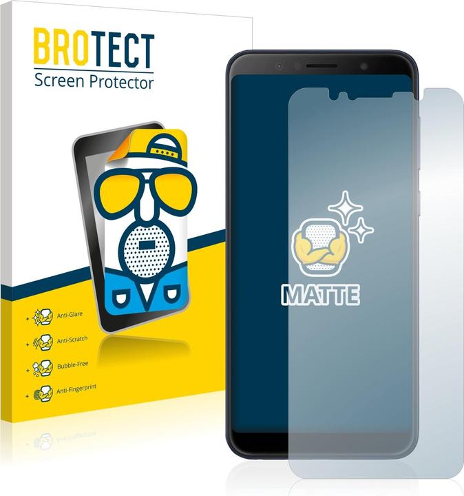 Actual product image BROTECT Anti-glare screen protector matt (2 Piece, Asus Zenfone Max Pro (M1))