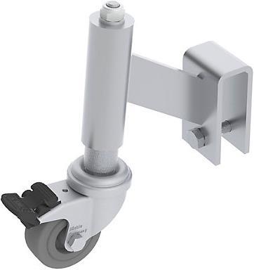 Produktbild kaiserkraft Feder-Bremsrollen für Aluminium-Arbeitspodest starr (Gerüst, 17.70 cm)