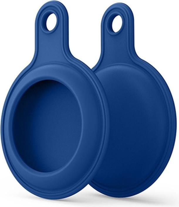 Produktbild König Design Schlüsselanhänger für Apple AirTag Hülle Case Koffer Anhänger Silikon Blau Neu