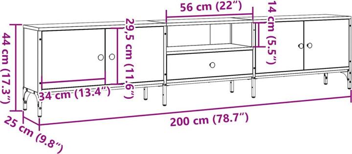 Immagine prodotto VidaXL TV Schrank (200 x 25 x 44 cm)