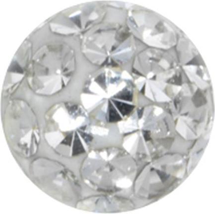 Bijouteria Piercingverschluss (Kristall, Edelstahl, Epoxiharz)
