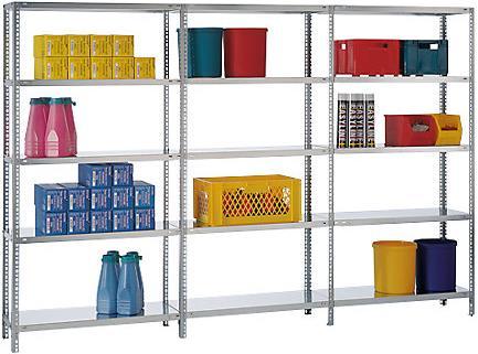 Image du produit eurokraft pro Rayonnage à visser, modèle léger, galvanisé