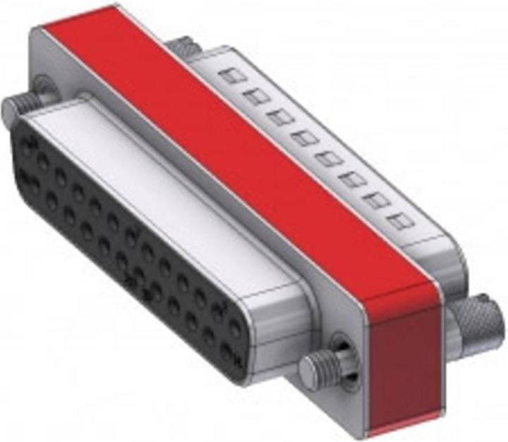 Actual product image Deltron Connectors D-SUB adapter D-SUB male 25pin - D-SUB female 25pin 1
