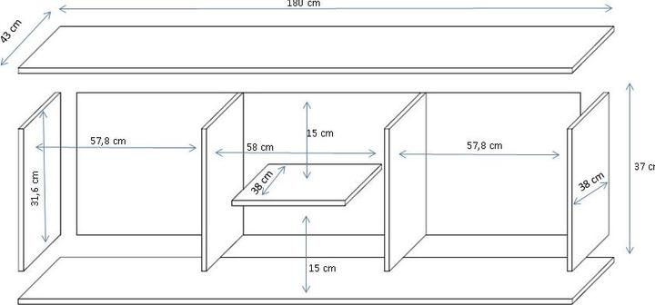 Image du produit Cama Sohort (180 x 43 x 37 cm)