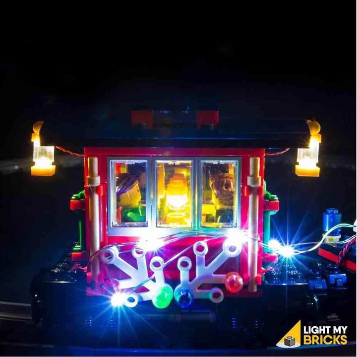 Actual product image Light my bricks LED Light Set for LEGO Festive Christmas Train