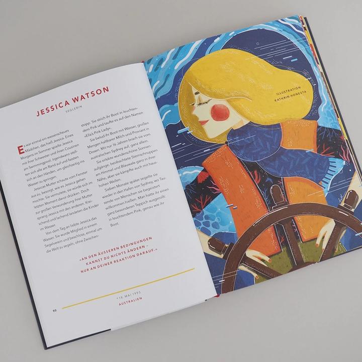 Actual product image Good Night Stories for Rebel Girls (German, Elena Favilli., Francesca Cavallo, 2017)