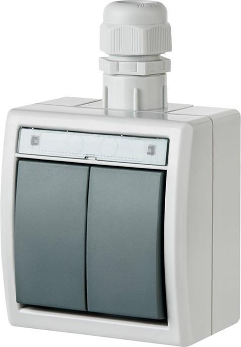 Elektro-Plast TWO WAY SWITCH AQUANT IP65 (1202-65)