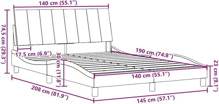 Produktbild VidaXL 3310390 (140 x 190 cm)