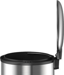Immagine prodotto EKO Ellipse Step Bin 40 L in acciaio inox a pedale Elegante cestino per rifiuti con pedale e interno in (40 l)