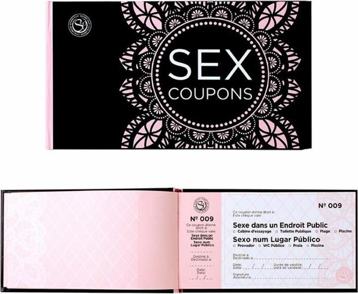 Actual product image Secret play Secretplay Sex Coupons Vales De Canje Sensuales (Fr/Pt) (Dice games, French, Portuguese)