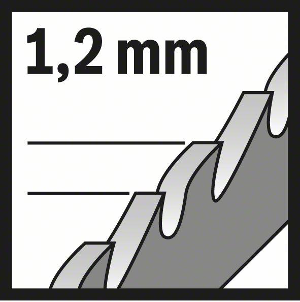 Actual product image Bosch Professional Zubehör PRO Metal Pipes and Profiles T321AF Jigsaw blade, 132 mm, 5 pcs.
