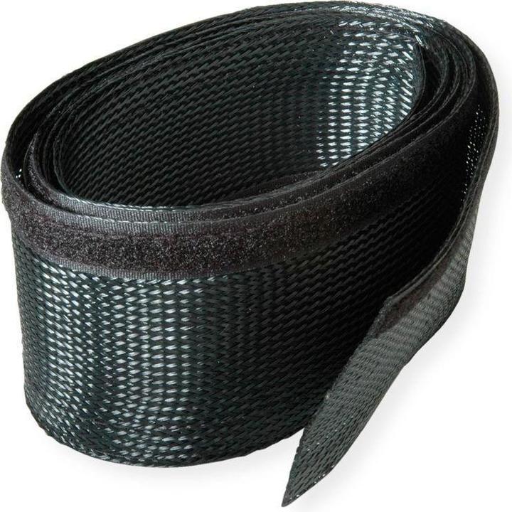 Produktbild Roline PVC Gewebeschlauch für Kabelbündelung, schwarz, 2,5 m (250 cm)