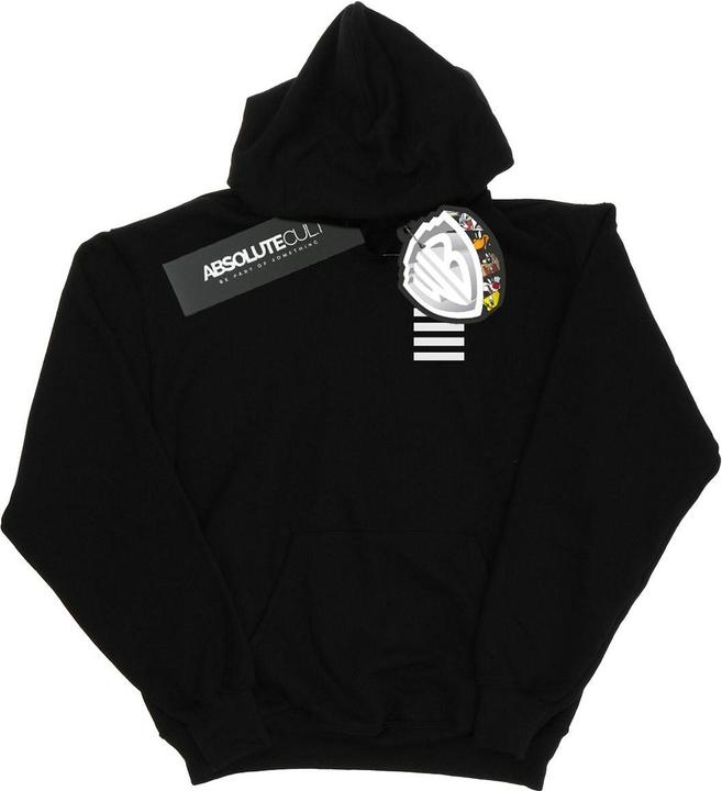 Looney Tunes Taz Stripes Faux Pocket Kapuzenpullover (M)