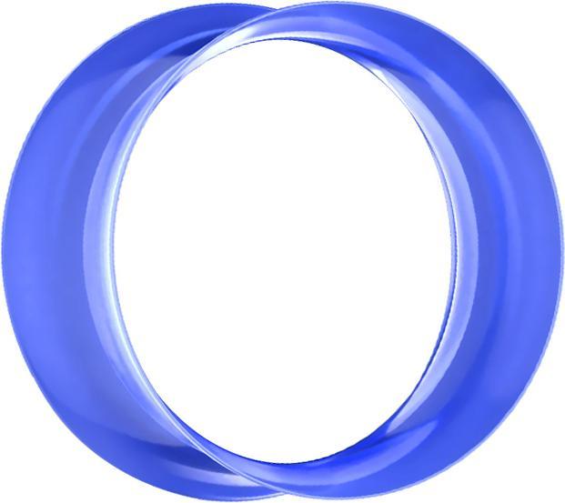 Image du produit Star Piercing Flared Tunnel bleu foncé (sans laiton, Silicone)