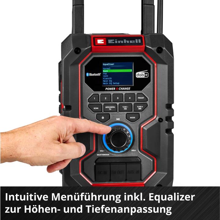 Produktbild Einhell Baustellenradio Akku-Radio TE-CR 18 Li DAB+/FM/BT, Solo (DAB+, FM, Bluetooth)