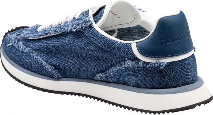 Actual product image Dolce & Gabbana denim cushion sneakers color blue jeans (40)