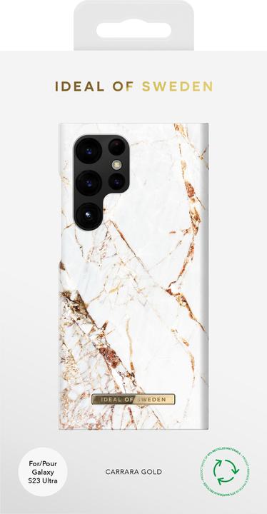 Produktbild iDeal Of Sweden Back Cover Carrara Gold iPhone S23 Ultra (Samsung Galaxy S23 Ultra)