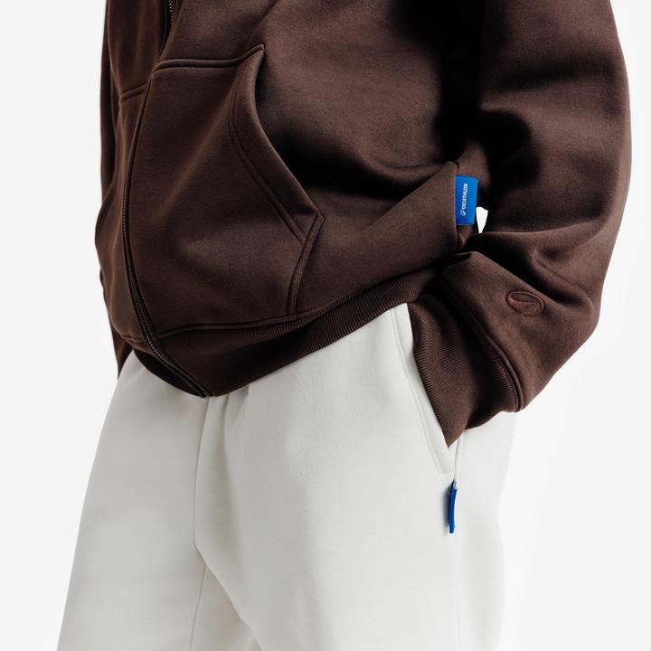 Image du produit Decathlon Sweat zippé mixte, Elementals, marron (S)