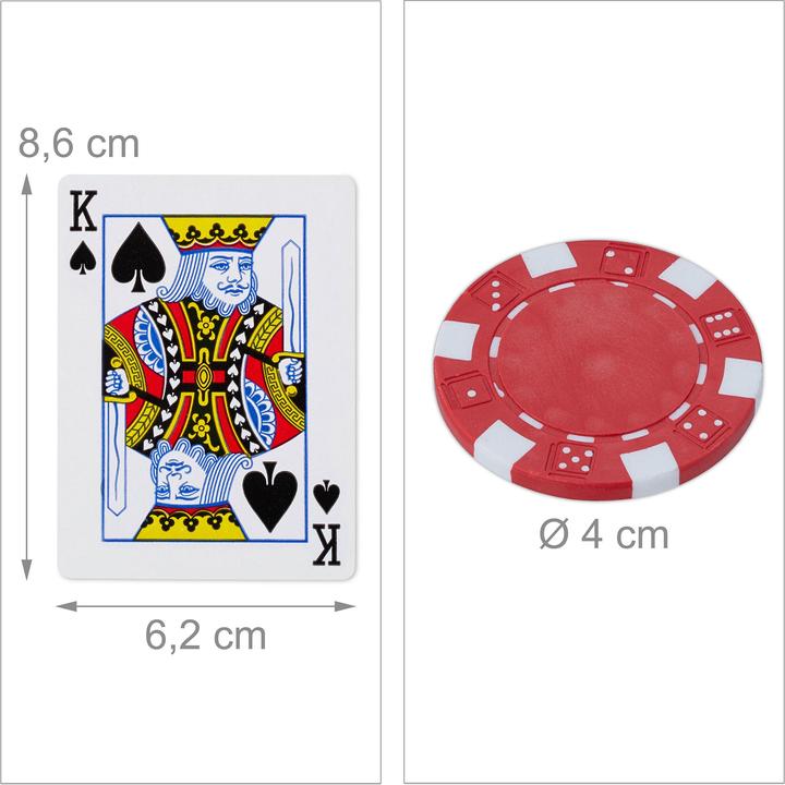Produktbild Relaxdays Pokerkoffer (Französisch)