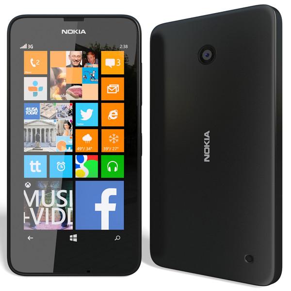 Nokia Lumia 630 (8 GB, Schwarz, 4.50", Dual SIM, 5 Mpx, 3G)