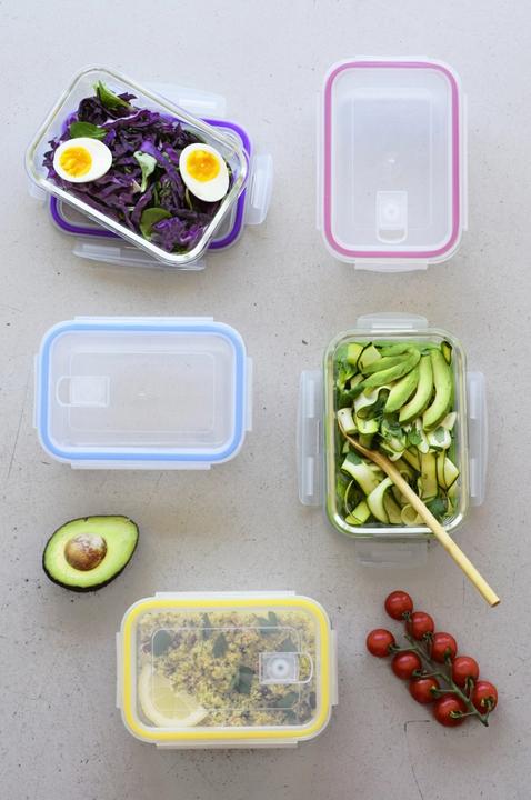 Actual product image Pebbly Set of 5 storage jar w. plastic lid, 850 ml (0.85 l)