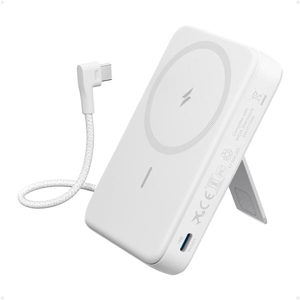 Immagine prodotto Anker 30W, 1 x USB-C Zolo Magnetic Power Bank White (10000 mAh, 30 W)