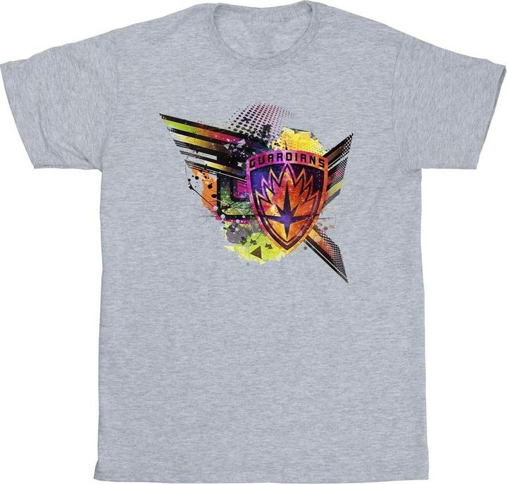 Guardians Of The Galaxy Abstract Shield Chest TShirt (XXL)